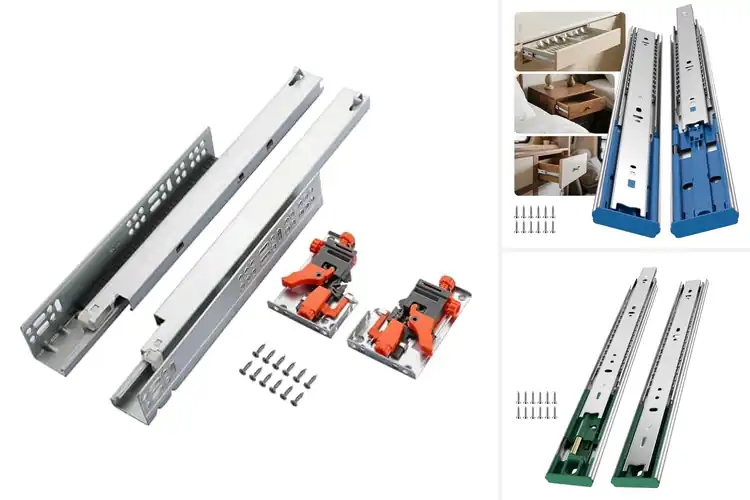 Detailed view of Best 100lb Load Capacity Drawer Slides