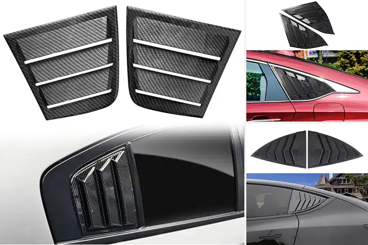 Detailed view of Best Carbon Fiber Window Louvers