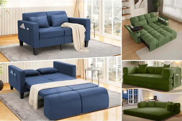Detailed view of Best Compact Futon With Storage Space