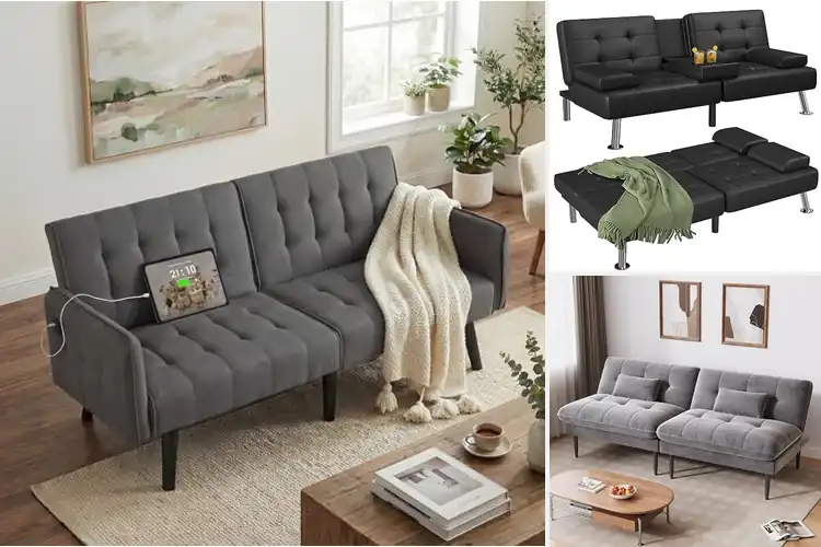 Detailed view of Best Convertible Futons for Space-Saving Style & Comfort