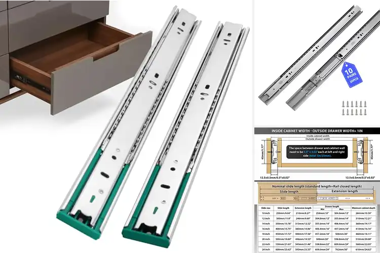 Detailed view of Best Soft Close Drawer Slides for Smooth, Quiet Upgrades