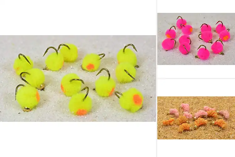 Detailed view of Best Tungsten Bead Egg Flies