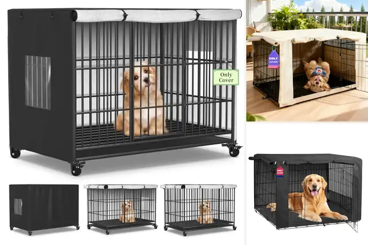 Detailed view of Best Windproof Waterproof Dog Crate Cover