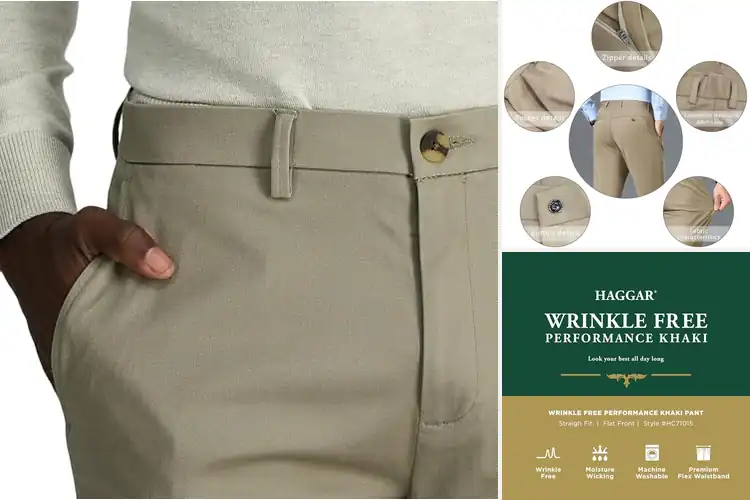 Detailed view of Best Wrinkle-Free Khakis